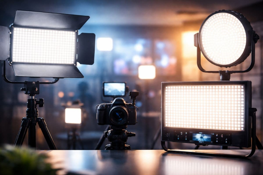 LED панелі для відеозйомки: як обрати ідеальне світло