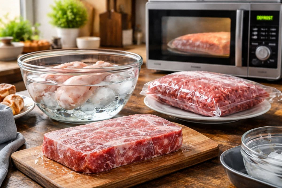 Як швидко та правильно розморозити м'ясо