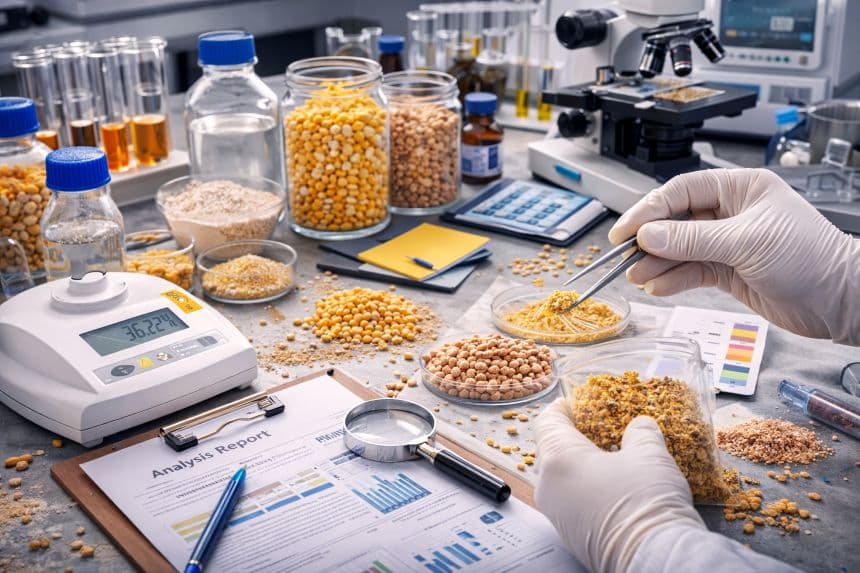Аналіз комбікормів в лабораторії