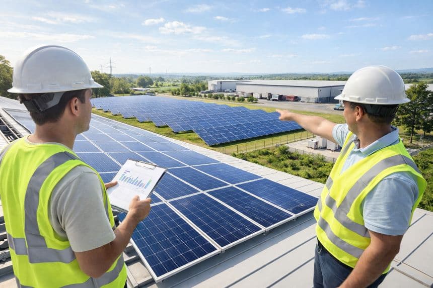 Оцінка сонячних панелей на даху Оцінка сонячних панелей на даху