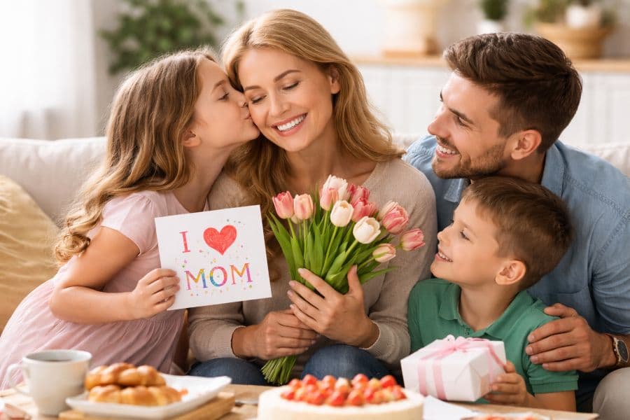 Діти вітають маму з Днем матері Діти вітають маму з Днем матері