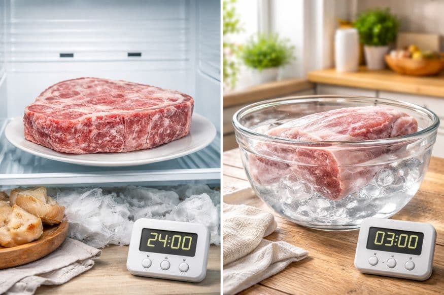 Скільки часу потрібно, щоб розморозити м'ясо різними способами
